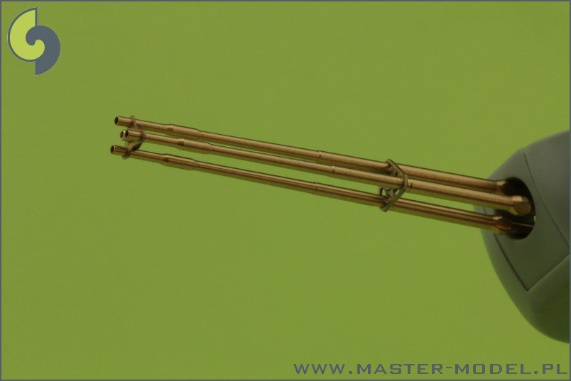Master AM-35-001 M197 - Three-barrelled rotary 20mm cannon - turned barrels with etched barrel clamps 1/35 – imagen 4