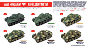 Hataka HTK-AS39 WW2 Hungarian AFV panel lighting set (6x17ml) – immagine 2