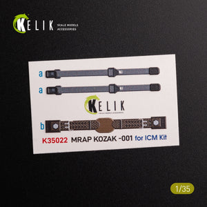 KELIK K35022 Kozak-001 Ukrainian MRAP 3D decals for ICM kit 1/35 – obrázek 2