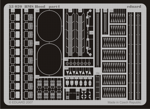 Eduard 53020 HMS Hood 1/350 Trumpeter – zdjęcie 4