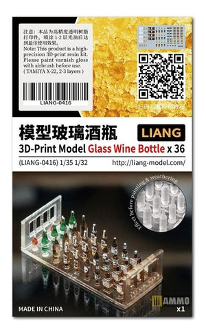 Liang 0416 3D-Print Model Glass Wine Bottle x 36 1/32 1/35 – Bild 3