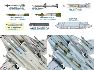 Tamiya 61122 Grumman F-14A Tomcat (Late Model) Carrier Launch Set 1/48 – Bild 25