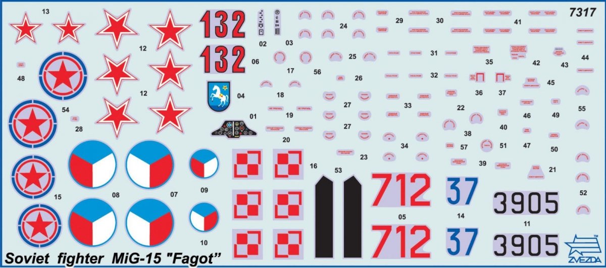 Zvezda 7317 Soviet fighter MiG-15 1/72 – imagen 2