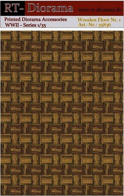 RT-Diorama 35836 Printed Accessories: Wooden Floor No.1 1/35