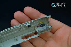 Quinta Studio QD48192 Bf 110C/D 3D-Printed &amp;amp; colored Interior on decal paper (for Cyber-hobby kit) 1/48 – Bild 7