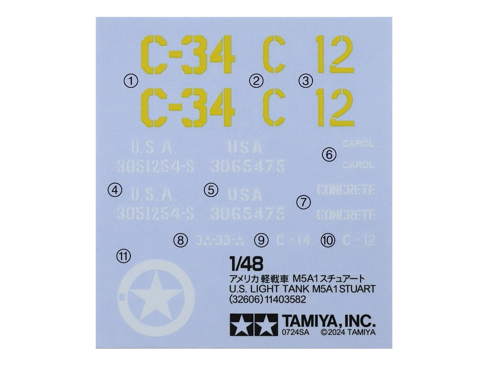 Tamiya 32606 US Light Tank M5A1 Stuart 1/48 – image 13