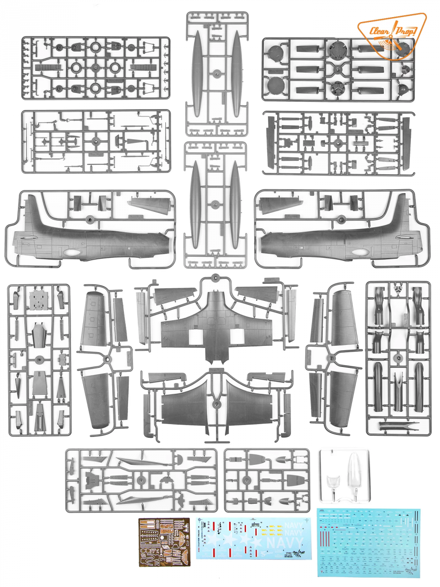 Clear Prop! CP4801 A2D-1 Skyshark ADVANCED KIT 1/48 – image 4