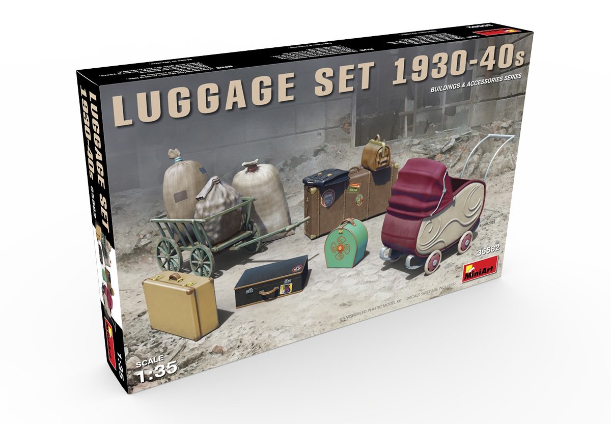 MiniArt 35582 LUGGAGE SET 1930-40s 1/35 – obrázek 2