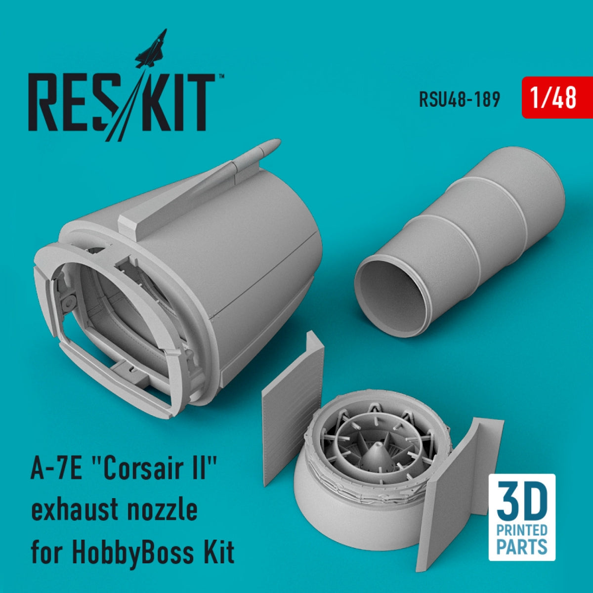 RESKIT RSU48-0189 A-7E &amp;quot;CORSAIR II&amp;quot; EXHAUST NOZZLE FOR HOBBYBOSS KIT (3D PRINTED) 1/48 – Bild 2