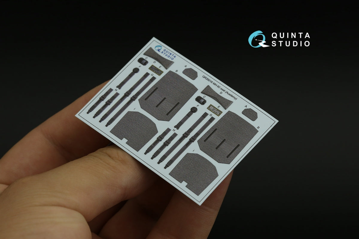 Quinta Studio QD35109 MH-60S 3D-Printed &amp;amp; colored Interior on decal paper (Academy) 1/35 – image 6