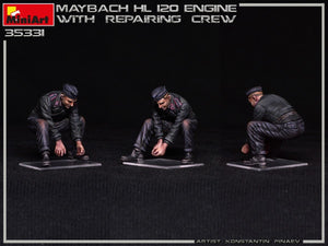 Miniart 35331 MAYBACH HL 120 ENGINE FOR PANZER III/IV FAMILY WITH REPAIR CREW 1/35 – image 8