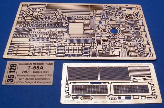 Aber 35128 Soviet medium tank T-55A part 1 basic set (TAM,TRU) (1/35)