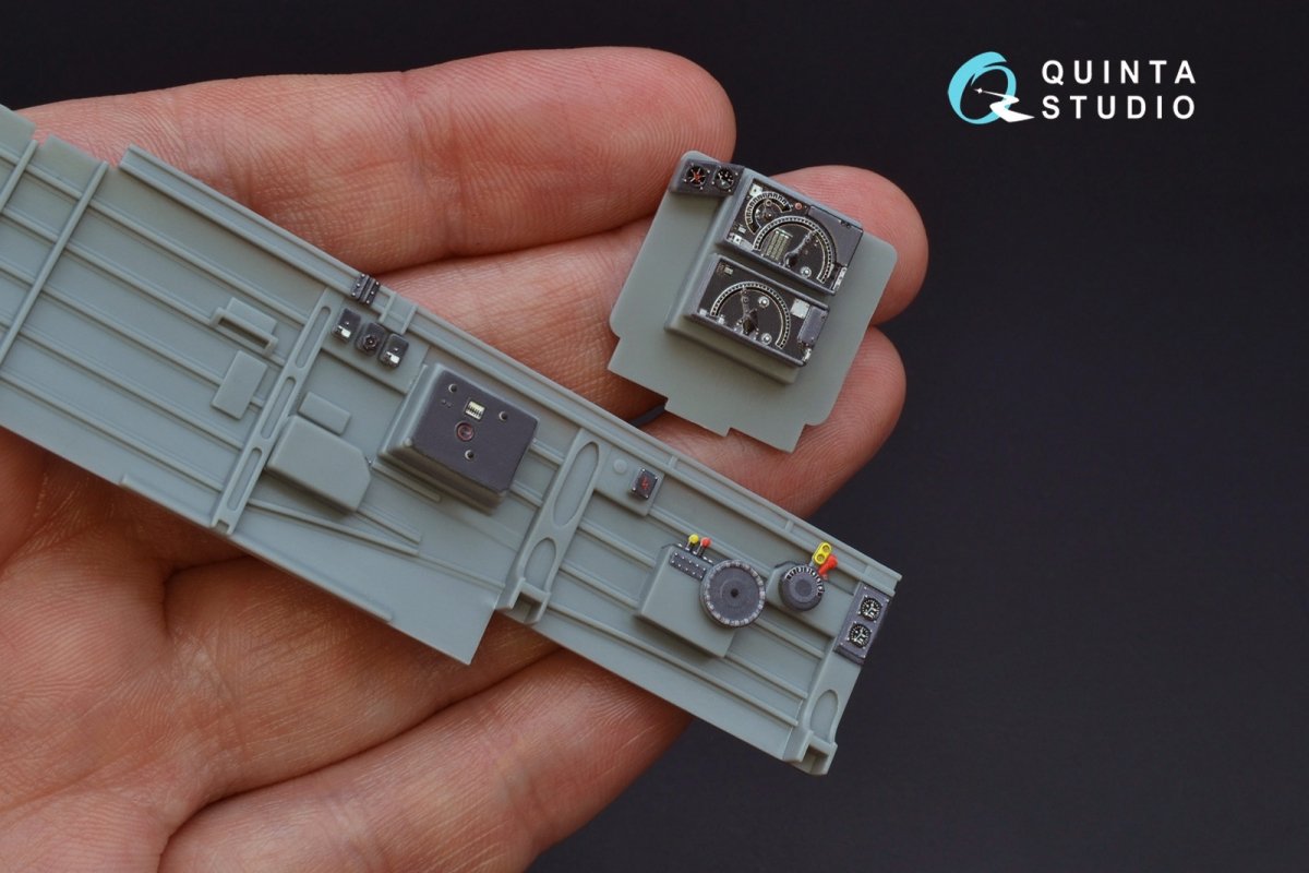 Quinta Studio QD32087 Ju87 D/G 3D-Printed &amp;amp; colored Interior on decal paper (Trumpeter) 1/32 – imagen 4