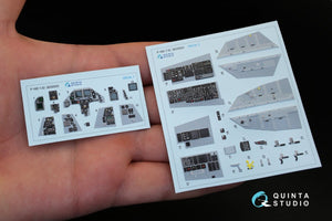 Quinta Studio QD32023 F-16D 3D-Printed &amp;amp; colored Interior on decal paper (for Academy kit) 1/32 – Bild 2