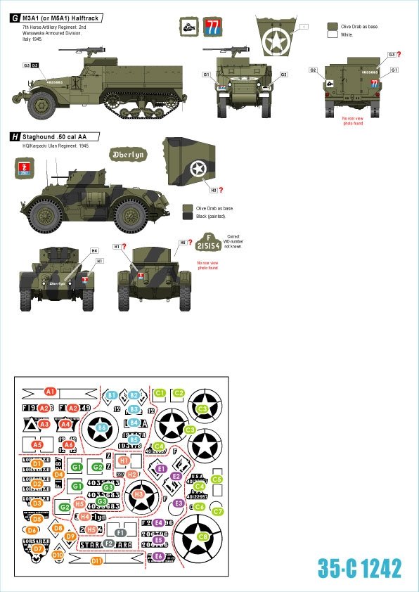 Star Decals 35-C1242 Polish Tanks in Italy 1943-45 # 3 1/35 – image 2