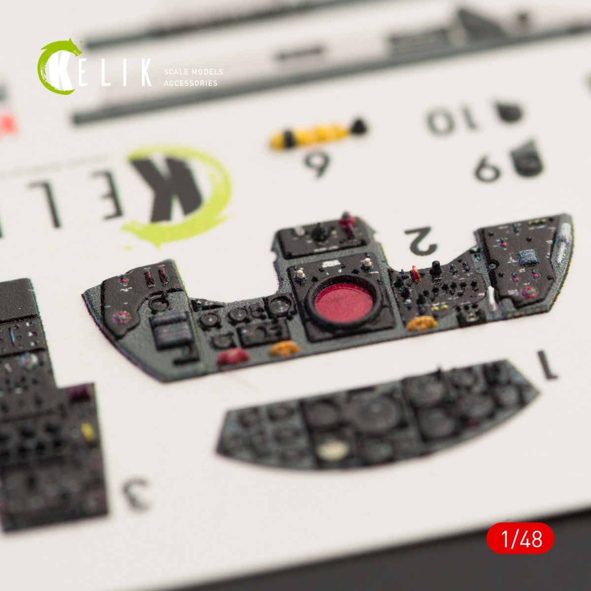 KELIK K48029 F-104G &amp;quot;STARFIGHTER&amp;quot; EARLY TYPE INTERIOR 3D DECALS FOR HASEGAWA KIT 1/48 – image 3