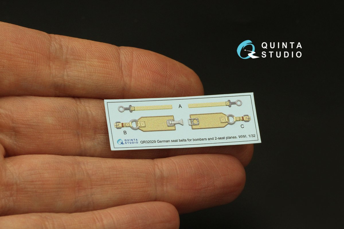 Quinta Studio QR32029 WWI German seats Belts for bombers 1/32 – image 3