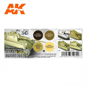 AK Interactive AK11640 GERMAN DUNKELGELB MODULATION SET 4x17 ml – Bild 2