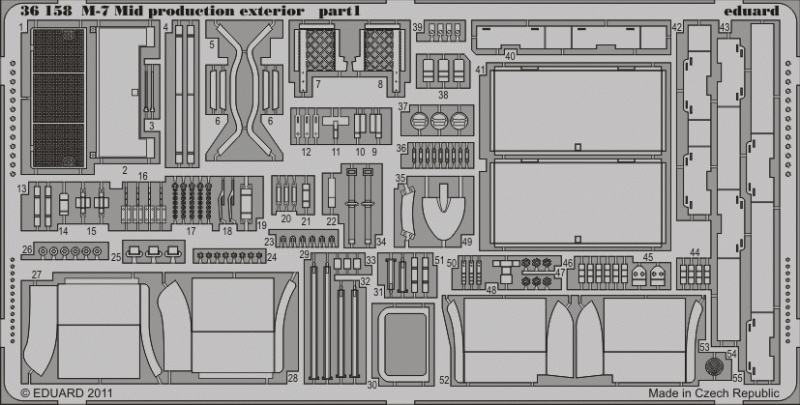 Eduard 36158 M-7 Mid production exterior 1/35 Dragon – immagine 2