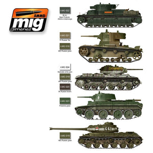 AMMO Mig 7107 1935-1945 SOVIET CAMOUFLAGES SET 6x17ml – image 2