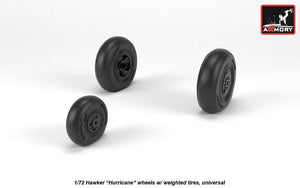 Armory Models AW72416 Hawker Hurricane wheels w/ weighted tires 1/72 – obrázek 2