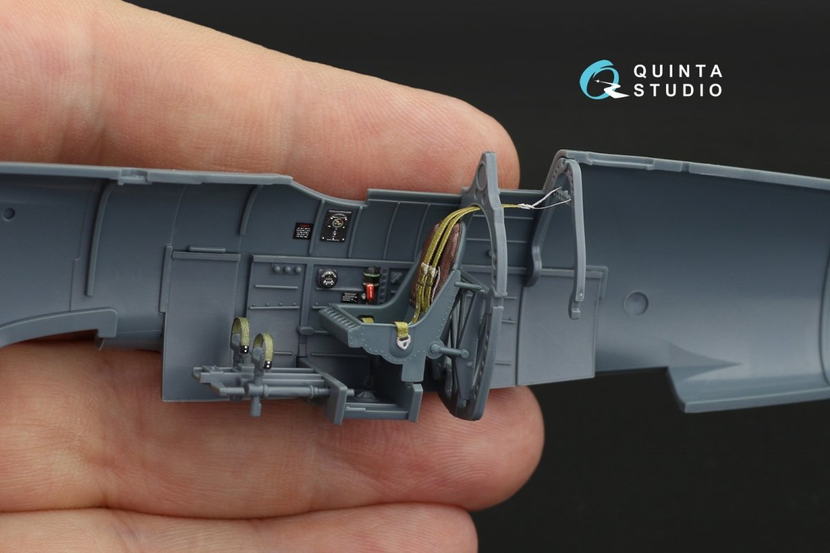 Quinta Studio QD48133 Spitfire Mk.I 3D-Printed &amp;amp; colored Interior on decal paper (Eduard) 1/48 – obrázek 4
