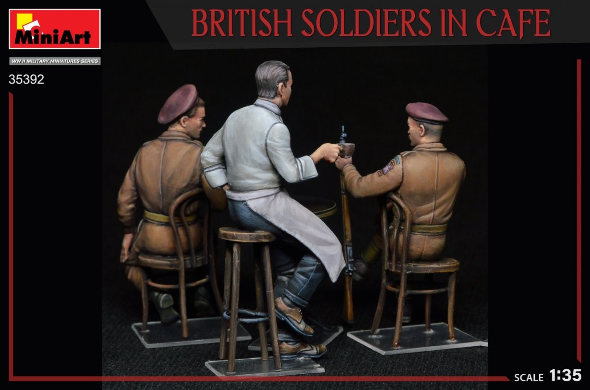 MiniArt 35392 BRITISH SOLDIERS IN CAFE 1/35 – immagine 5