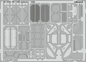 Eduard 481033 Bf 110E exterior 1/48 DRAGON