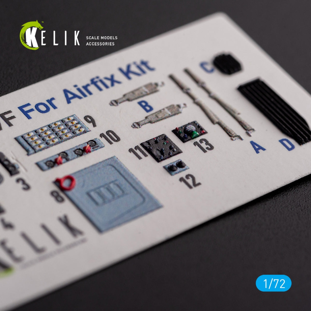 KELIK K72139 Mig-17 Fresco (Shenyang J5) - interior 3D decals for Airfix kit 1/72 – immagine 2