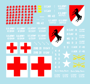 Star Decals 35-932 11th Cavalry in Vietnam and Cambodia 2 1/35 – obrázek 2