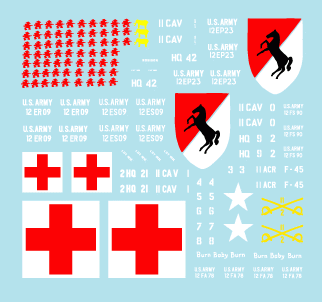 Star Decals 35-932 11th Cavalry in Vietnam and Cambodia 2 1/35 – obrázek 2