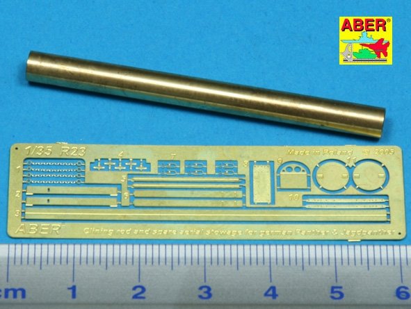 Aber R-23 Cleaning rod and spare aerial stowage for german Panther and Jagdpanther 1/35 – imagen 2