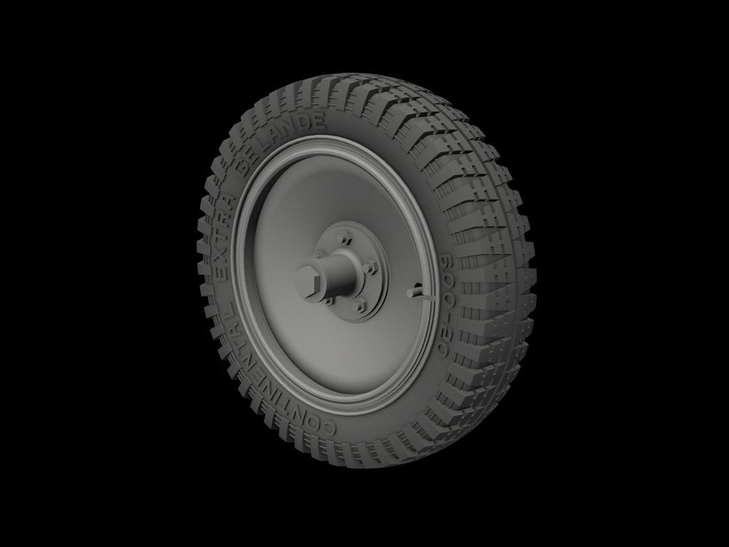Panzer Art RE35-207 Road wheels for FlaK/Nebelwerfer trailers (gelande pattern) 1/35 – immagine 2