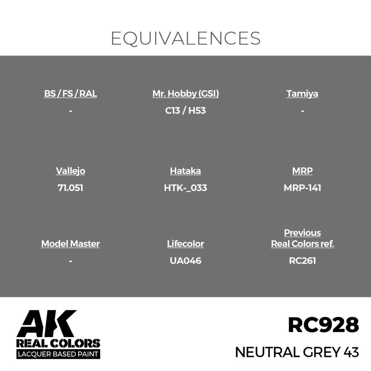 AK Interactive RC928 Gris neutre 43 17 ml – image 3