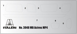 Italeri 3948 MERCEDES-BENZ MP4 BIG SPACE 1/24 – obrázek 4