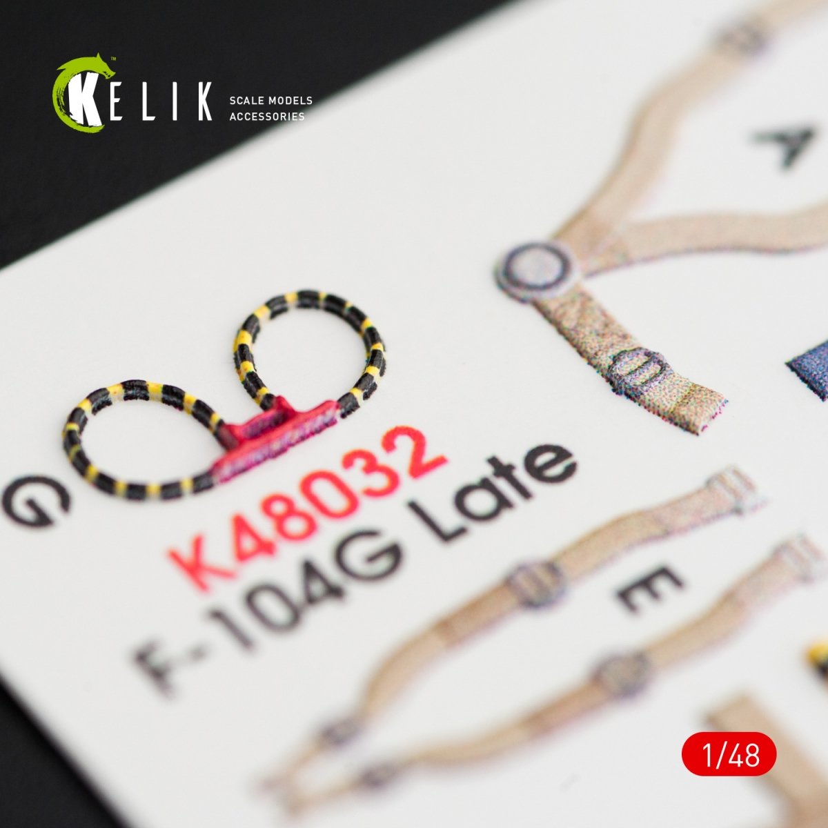 KELIK K48032 F-104G &amp;quot;STARFIGHTER&amp;quot; LATE TYPE INTERIOR 3D DECALS FOR HASEGAWA KIT 1/48 – image 4