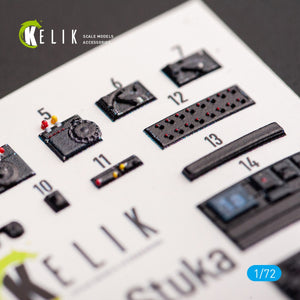 Kelik K72045 Junkers Ju 87D-3 Stuka - Interior 3D Decal for Special Hobby kit 1/72