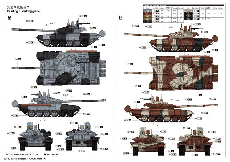 Trumpeter 09510 Russian T-72B3M MBT 1/35 – immagine 3