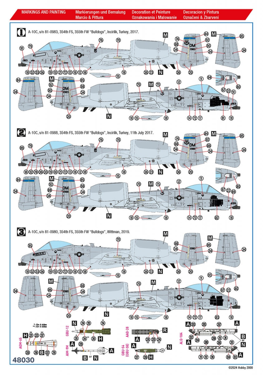 Hobby 2000 48030 A-10C A-10C Operation Inherent Resolve 1/48 – zdjęcie 3
