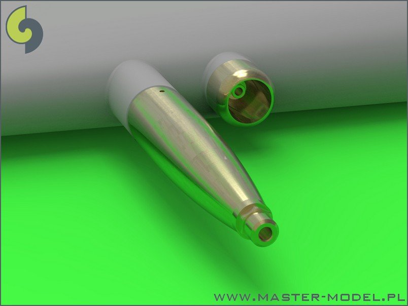 Master AM-32-082 Spitfire Mk.IXe/XVIe late version - rounded barrel mantlet for Hispano 20mm cannons and Browning .50cal machine gun in mantlet (for Tamiya model) – Bild 4