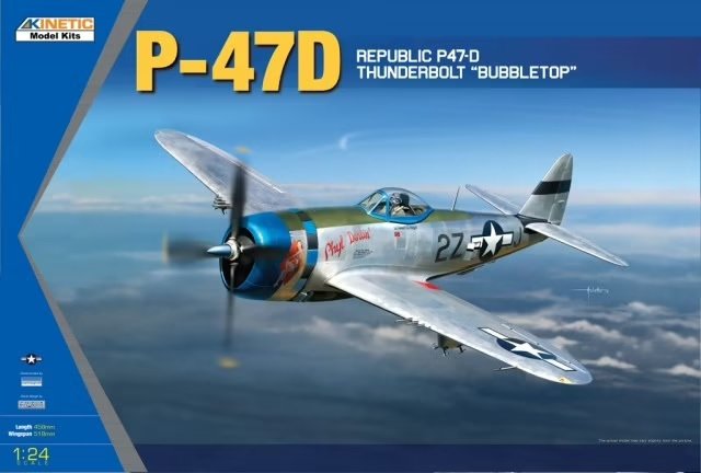 Kinetic K3207 Republic P-47D Thunderbolt &amp;quot;Bubbletop&amp;quot; 1/24