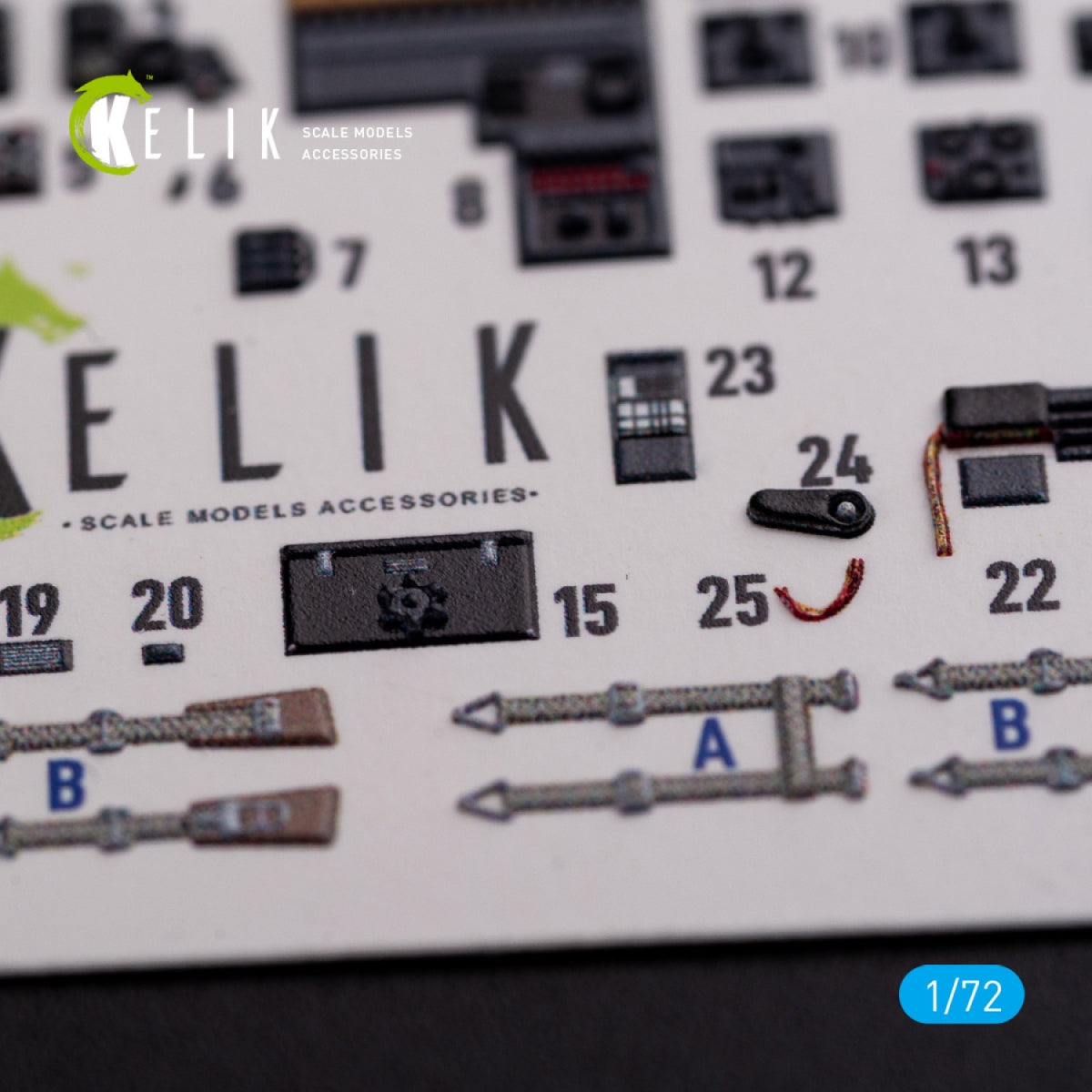 Décalcomanies 3D intérieures KELIK K72069 pour maquette Airfix au 1/72 du Messerschmitt Me410A-1 – image 4