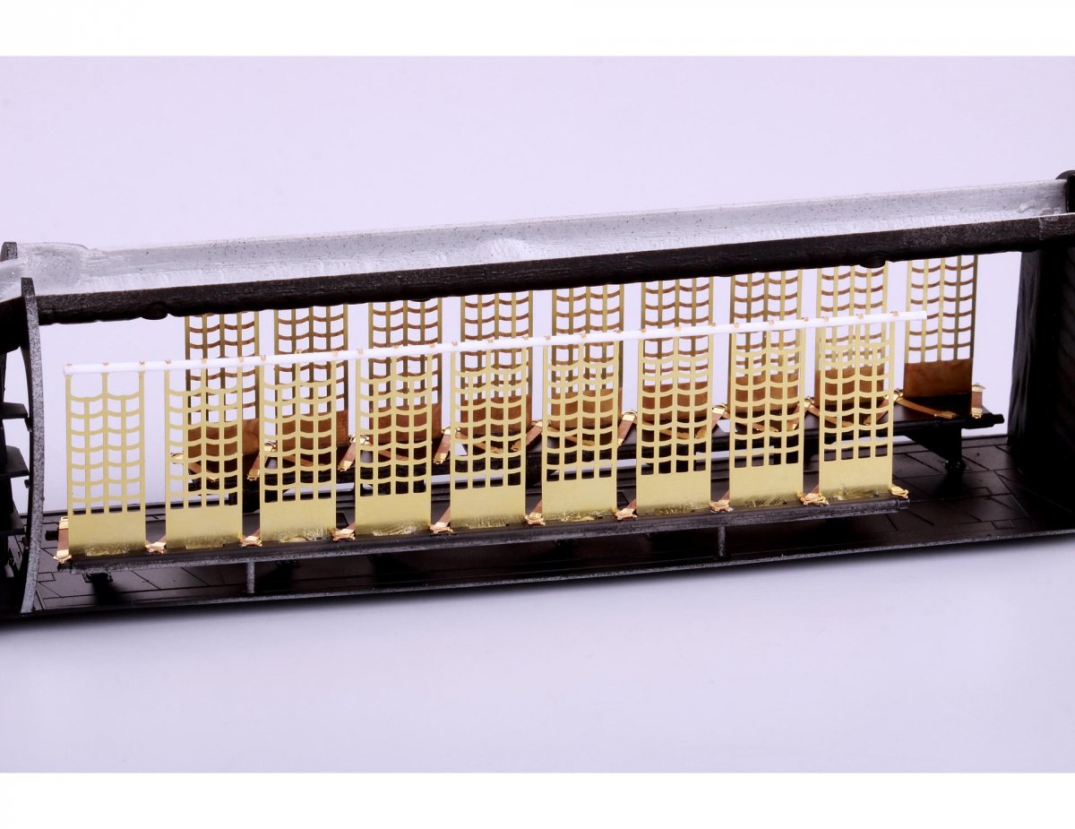 Eduard 49820 H-21C cargo interior seats STEEL ITALERI 1/48 – imagen 3