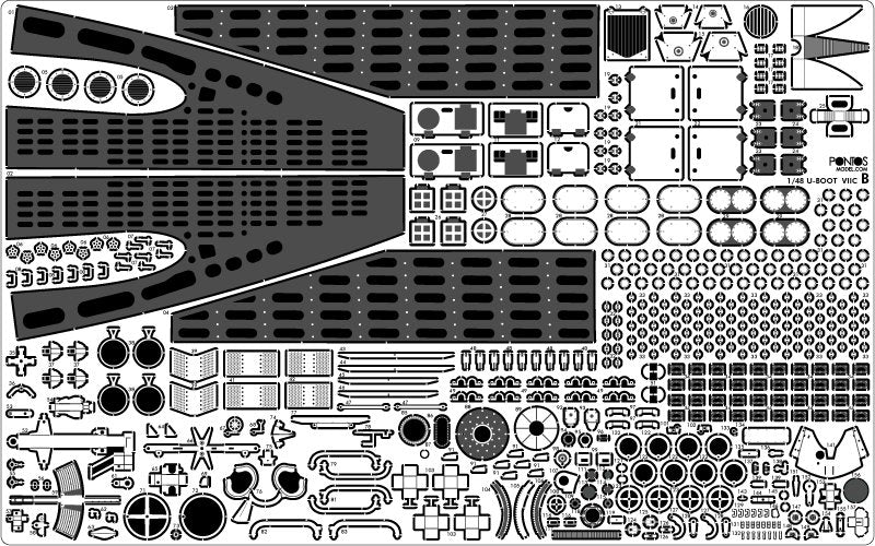 Pontos 48001F1 U-Boot Type VII C Detail up set 1/48 – Bild 8