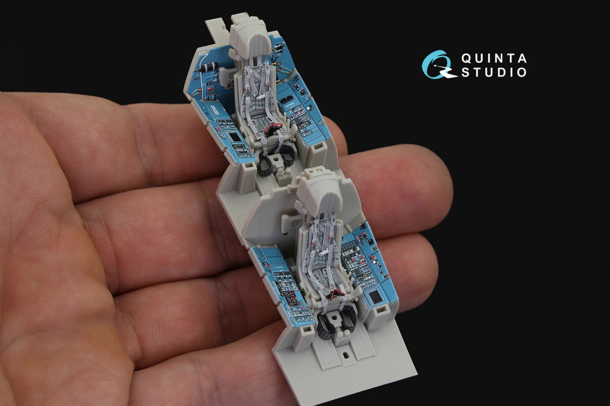 Quinta Studio QD48188 Su-30SM 3D-Printed colored Interior on decal paper (for KittyHawk kit) 1/48 – Bild 10