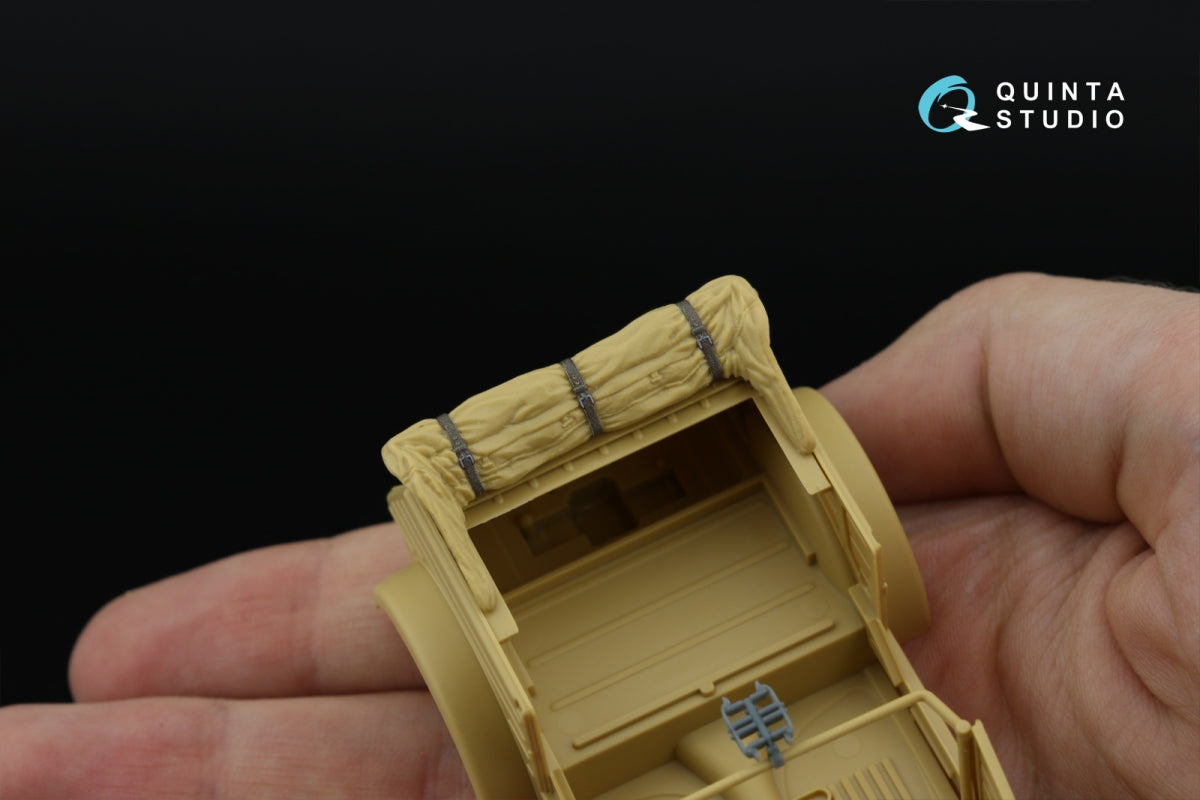 Quinta Studio QD+35141 Kubelwagen Type 82 3D-Printed &amp;amp; colored Interior on decal paper (Tamiya) (with 3D-printed resin parts) 1/35 – image 11