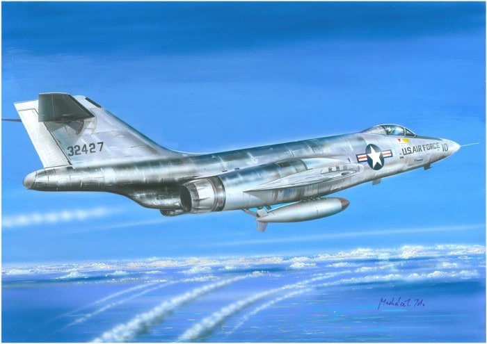 Valom 72124 McDonnell F-101A + Mk.7 nuclear bomb 1/72