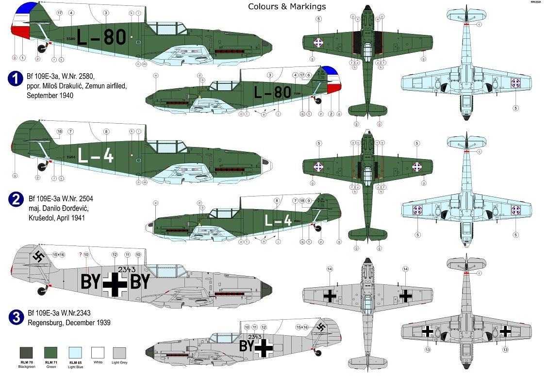 AZ Model AZ7688 Bf 109E-3 „In Yugoslavian service“ 1/72 – zdjęcie 2