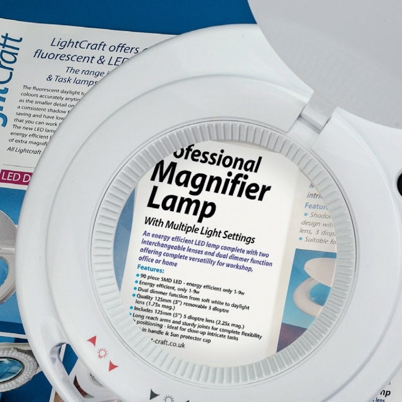 Lightcraft LC9090LED-EU LED Magnifier Lamp - 3/5 Diopters – image 4