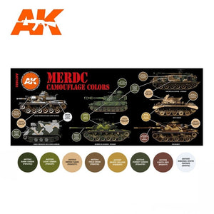 AK Interactive AK11653 3G MERDC CAMOUFLAGE COLORS 8x17 ml – immagine 2